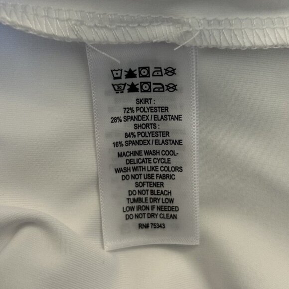 Tommy Bahama Women's Skort Size L White Pull On Stretch Everyday Active NWT - Picture 13 of 13